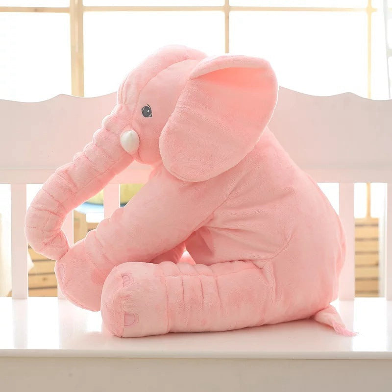 Soft Comfort Elephant Plush Toy / Sleeping Baby Pillow Leather Shell