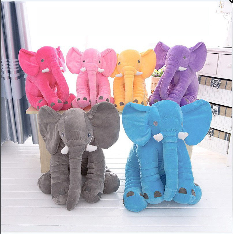 Soft Comfort Elephant Plush Toy / Sleeping Baby Pillow Leather Shell