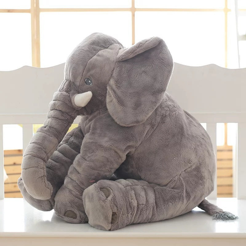 Soft Comfort Elephant Plush Toy / Sleeping Baby Pillow Leather Shell