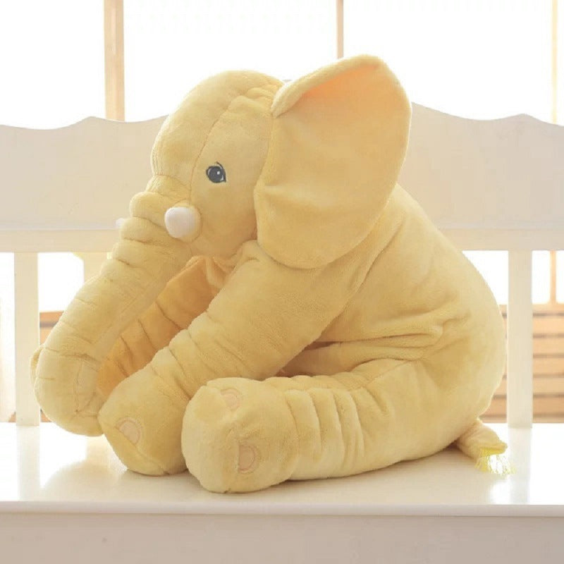 Soft Comfort Elephant Plush Toy / Sleeping Baby Pillow Leather Shell