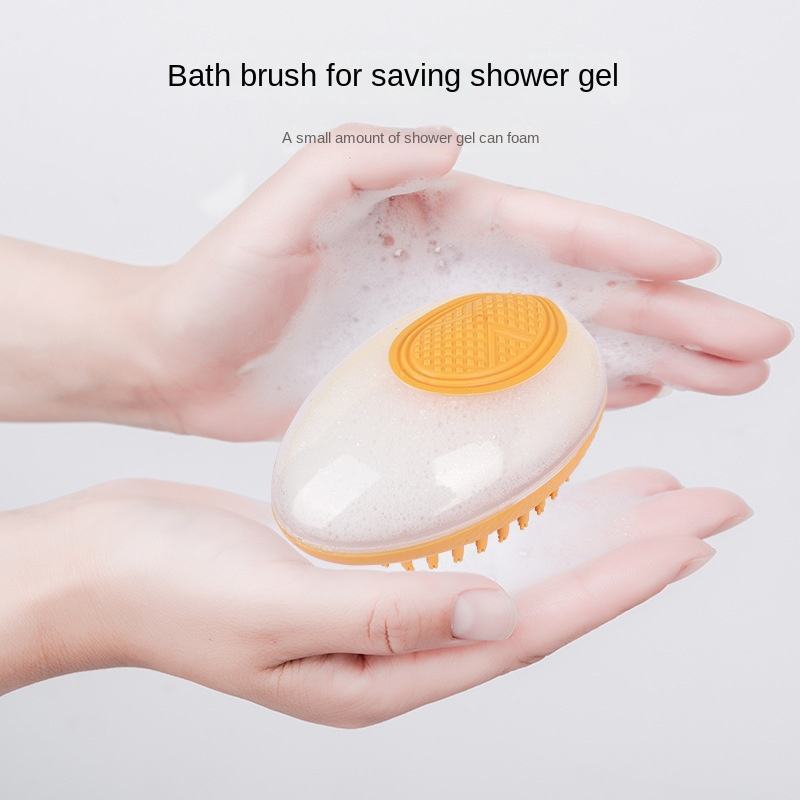 Dog Cat Bath Brush 2-in-1 Pet SPA Massage Comb / Soft Silicone Pets Shower Hair Grooming Comb