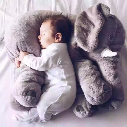 Soft Comfort Elephant Plush Toy / Sleeping Baby Pillow Leather Shell