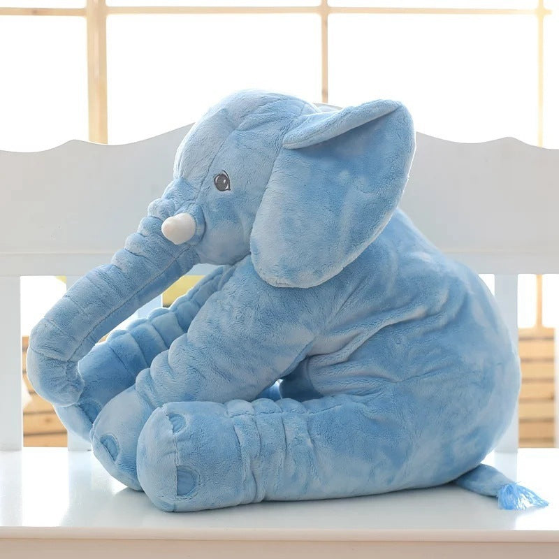 Soft Comfort Elephant Plush Toy / Sleeping Baby Pillow Leather Shell