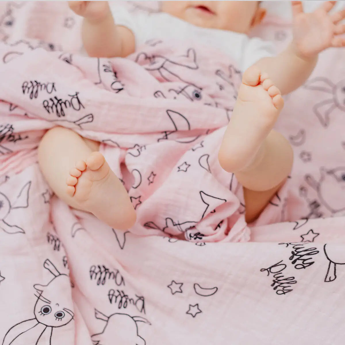 Milk&Moo Set of 2 Chancin Baby Muslin Swaddle Blanket